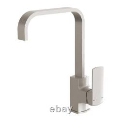Kitchen Sink Mixer Tap 200mm Spout Squareline Faucet Brushed Nick 152-7340-40