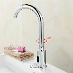 Kitchen Sink Mixer Tap Basin Chrome Faucet Automatic Touchless Infrared Sensor