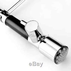 Kitchen Sink Pull Down Sprayer LED Faucet Swivel Spout Vessel Mixer Tap 5072