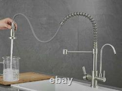 Kitchen Sink Tap Hot Cold Mixer Spring Bathroom Filter Faucet Drink Water Brass