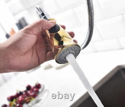 Kitchen Sink Tap Pull Out Head Swivel Spout Mixer Nozzle Bathroom Faucet Handle