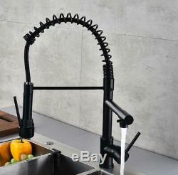 Kitchen Sink Tap Spring Pull-Out Head Hot Cold Mixer Bathroom Swivel Bath Faucet