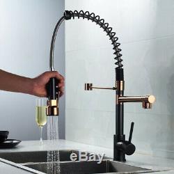 Kitchen Sink Tap Spring Pull-Out Head Hot Cold Mixer Bathroom Swivel Bath Faucet