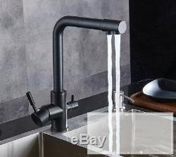 Kitchen Sink Tri Flow 3Way Oil Rubbed Brass Faucet Water Filter Mixer Tap fsf125