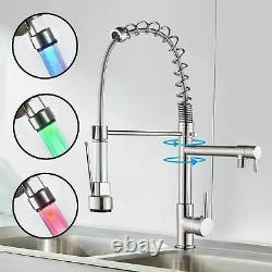 Kitchen Taps Modern Sink Mixer Pull Out Single Lever Mono Chrome Brass Spray Tap