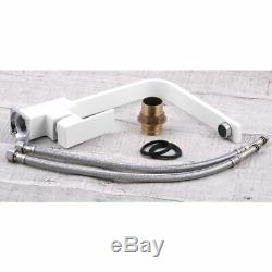 Kitchen White Mixer Tap Faucet Basin Sink Swivel spout 360` White 184