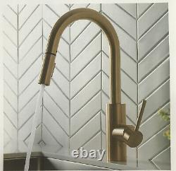 Kraus KPF2620BB Oletto 16 Brushed Brass Dual Function Pull Down Kitchen Faucet