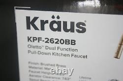 Kraus KPF-2620BB Oletto Kitchen Faucet Brushed Brass w Pull Down Sprayer