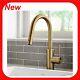 Kraus Oletto KPF-2620BB Pull Down Kitchen Faucet in Brushed Brass (r4)
