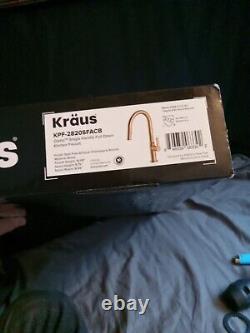 Kraus Oletto Single Handle Pull-Down Kitchen Faucet (KPF-2820SFACB)