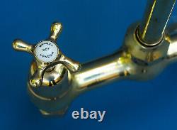 LARGE VINTAGE MIXER TAP belfast sink faucet vintage brass Made in UK