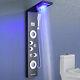 LED Shower Panel Tower System Fahrenheit Display Waterfall Massage Jet Tub Spout