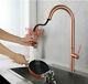 Luxury Brushed Rose Gold SUS304 Kitchen Faucet Rotatable Mixer Tap Single Handle