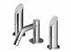 MGS CB202 Polished Stainless Steel Wide spread Horizontal Faucet CB202-P New