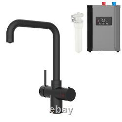 Matte Black Instant Boiling Water Tap 3 Way Water Filter & Digital Heating Unit