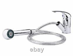 Modern Kitchen Sink Faucet Tap With Extended 2 Function Nozzle Shower Head