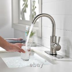 Modern Waterfall Bathroom Sink Faucet Chrome Single Hole Mixer Tap byte