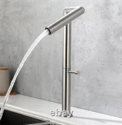 Multi Angle Rotations Kitchen Room Sink Faucet Mixer Taps Brushed Nickel SUS304