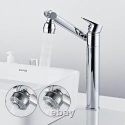 Multifunction Bathroom Sink Faucet Hot Cold Water Mixer Crane Deck Mounted Taps