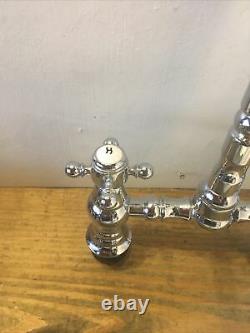 New Colonial Chrome Kitchen Tap Ideal Belfast Butler Sink T80