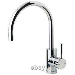 New Sink Mixer 220mm Gooseneck Kitchen Tap Chrome Faucet Phoenix Vivid VL733 CHR