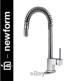 Newform Forma 60550-21-018 Tubular Swivel + Pull-out Kitchen Sink Mixer NIB