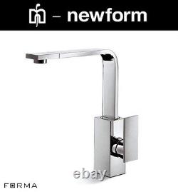 Newform d-Rect / Forma Collection 61420 Kitchen Sink Mixer withSwivel Spout NIB