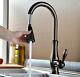 ORB Pull Out Sprayer Kitchen Bar Sink Mixer Faucet Single Hole Deck Mount Brass