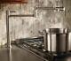 Only Cold Brass Brushed Nickel Deck Mounted Pot Filler Sink Tap Kitchen Faucet