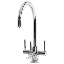 Pegler Brita Ceto 3-way Monobloc Chrome Kitchen Sink Mixer Tap 4b8020 Vat Incl