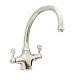 Perrin & Rowe Etruscan dual lever kitchen tap. Polished nickel finish 4320NI XXX
