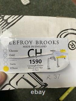 Polished Brass Belfast Sink Kitchen Taps LEFROY BROOKS New And Boxed £395