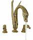 Polished Brass Swan Tub Faucet Matches our Sink AllBrass Swan Handles Free Ship