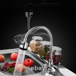 Pull Down out Kitchen Spray Faucet 360°Swivel Spout Single Handle Sink Mixer Tap