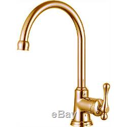Pure 24K Yellow GOLD Mondella Maestro Wall Tap Top Assembly Lever Set Taps 