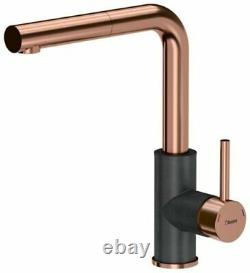 Quadron Angelina Pull Out Kitchen Sink Mixer Tap Copper Black Finish Pvd Steelq