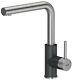 Quadron Angelina Pull Out Kitchen Sink Mixer Tap Stainless Steel Black Finish