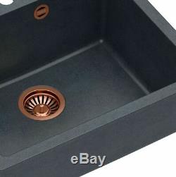 Quadron Morgan 110 + Ingrid Kitchen Sink Mixer Tap Copper/black