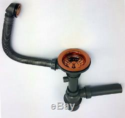 Quadron Russel 111 Kitchen Sink 1.0 Bowl + Scarlett Pull Out Mixer Tap Copper