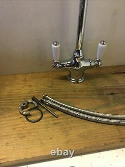 Refurbished Perrin & Rowe Chrome Mono Lever Kitchen Tap Ideal Belfast Sink T15