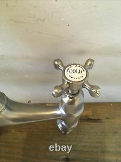 Refurbished Perrin & Rowe Ionian Pewter Kitchen Mixer Tap Ideal Belfast Sink T75