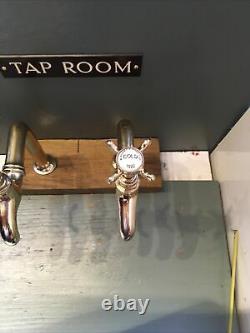 Refurbished Traditional Brass Bib Taps And Upstands Ideal For Belfast Sink L65
