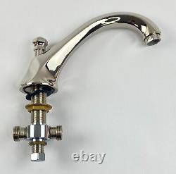 Rohl 3-Hole Tub Filler with Double Lever Handle Polished Nickel 3/4 in A1984LMPN