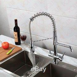 Rolya Professional Clean Water Kitchen Faucet Sink Mixer 3 Way Water Filter Tap