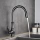 Rose Gold Kitchen Faucets Pull Out Kitchen Sink Mixer Tap Single Lever Water Mix