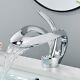 Rozin Luxury Black Basin Faucet Grey Bathroom Waterfall Mixer Tap Brass Deck Mou