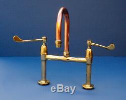 SURGEON LEVER MIXER TAP belfast sink faucet vintage brass retro