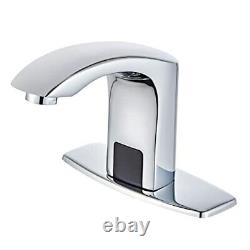 Sensor Automatic Touchless Bathroom Sink Faucet Hot & Cold Mixer Cover Chrome