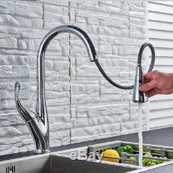 Sensor Chrome Kitchen Sink Faucet Touch On Single Handle 1Hole Swivel Mixer Tap