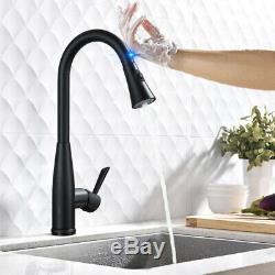 Sensor Touch Kitchen Sink Faucets Pull Out Sprayer Mixer Tap